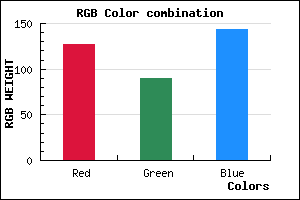 rgb background color #7F5A8F mixer