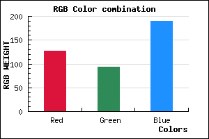 rgb background color #7F5EBE mixer