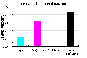 #7F6391 color CMYK mixer
