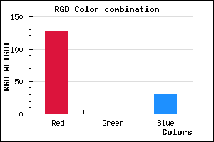 rgb background color #80001F mixer