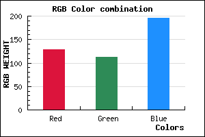 rgb background color #8070C4 mixer