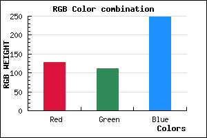 rgb background color #8070F9 mixer