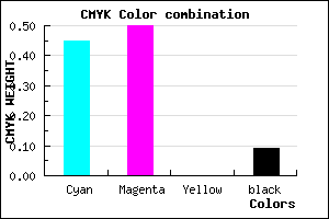 #8074E8 color CMYK mixer