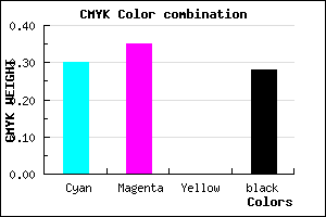 #8077B7 color CMYK mixer