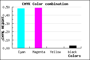 #807EF7 color CMYK mixer