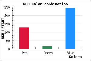 rgb background color #8011F5 mixer