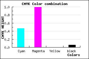 #8002F0 color CMYK mixer
