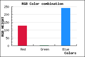 rgb background color #8002F0 mixer