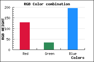 rgb background color #8021C3 mixer