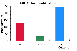 rgb background color #8021F0 mixer