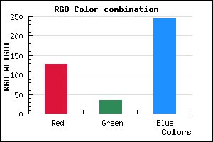 rgb background color #8022F5 mixer