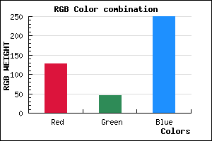 rgb background color #802DFA mixer