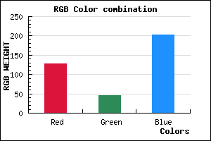 rgb background color #802ECB mixer