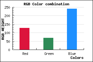 rgb background color #8045F1 mixer