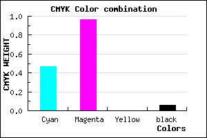 #8009F0 color CMYK mixer