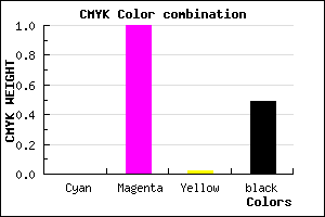 #81007F color CMYK mixer