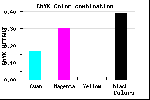 #816D9B color CMYK mixer