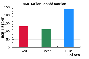 rgb background color #8170EB mixer