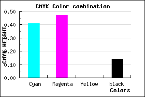 #8174DC color CMYK mixer