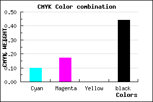 #81778F color CMYK mixer