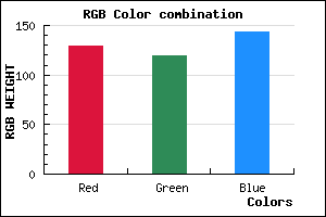 rgb background color #81778F mixer