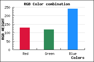 rgb background color #8177F1 mixer