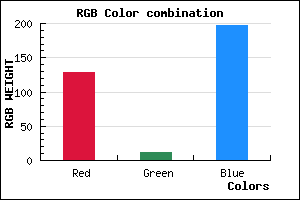 rgb background color #810CC5 mixer