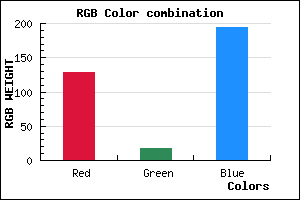 rgb background color #8112C2 mixer