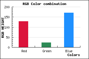 rgb background color #8117AB mixer