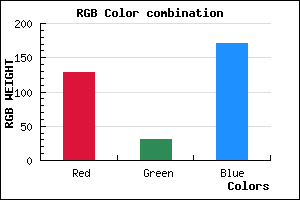 rgb background color #811FAB mixer