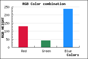 rgb background color #812AEE mixer