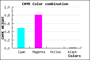 #8130FC color CMYK mixer