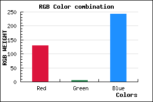rgb background color #8106F3 mixer