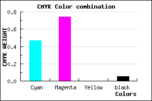 #8140F3 color CMYK mixer