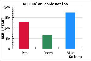 rgb background color #8142AE mixer