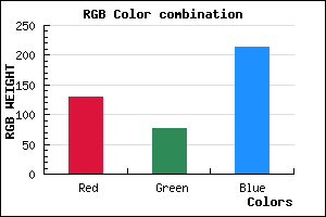 rgb background color #814CD6 mixer