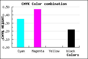 #8269C7 color CMYK mixer
