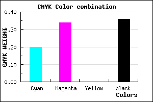 #826BA3 color CMYK mixer