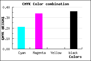 #826CA4 color CMYK mixer