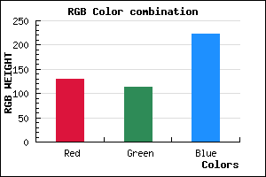 rgb background color #8272DE mixer