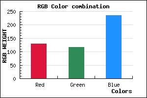 rgb background color #8275EB mixer