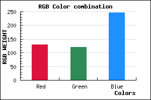rgb background color #8278F6 mixer