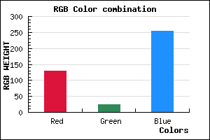 rgb background color #8217FF mixer