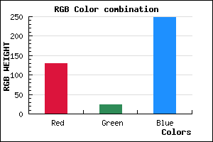 rgb background color #8218F8 mixer