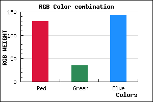 rgb background color #82238F mixer