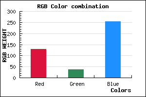 rgb background color #8225FF mixer