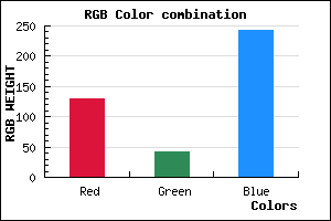 rgb background color #822AF3 mixer