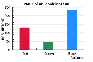 rgb background color #822CEA mixer