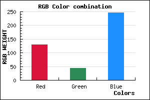 rgb background color #822CF6 mixer