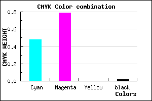 #8234FB color CMYK mixer